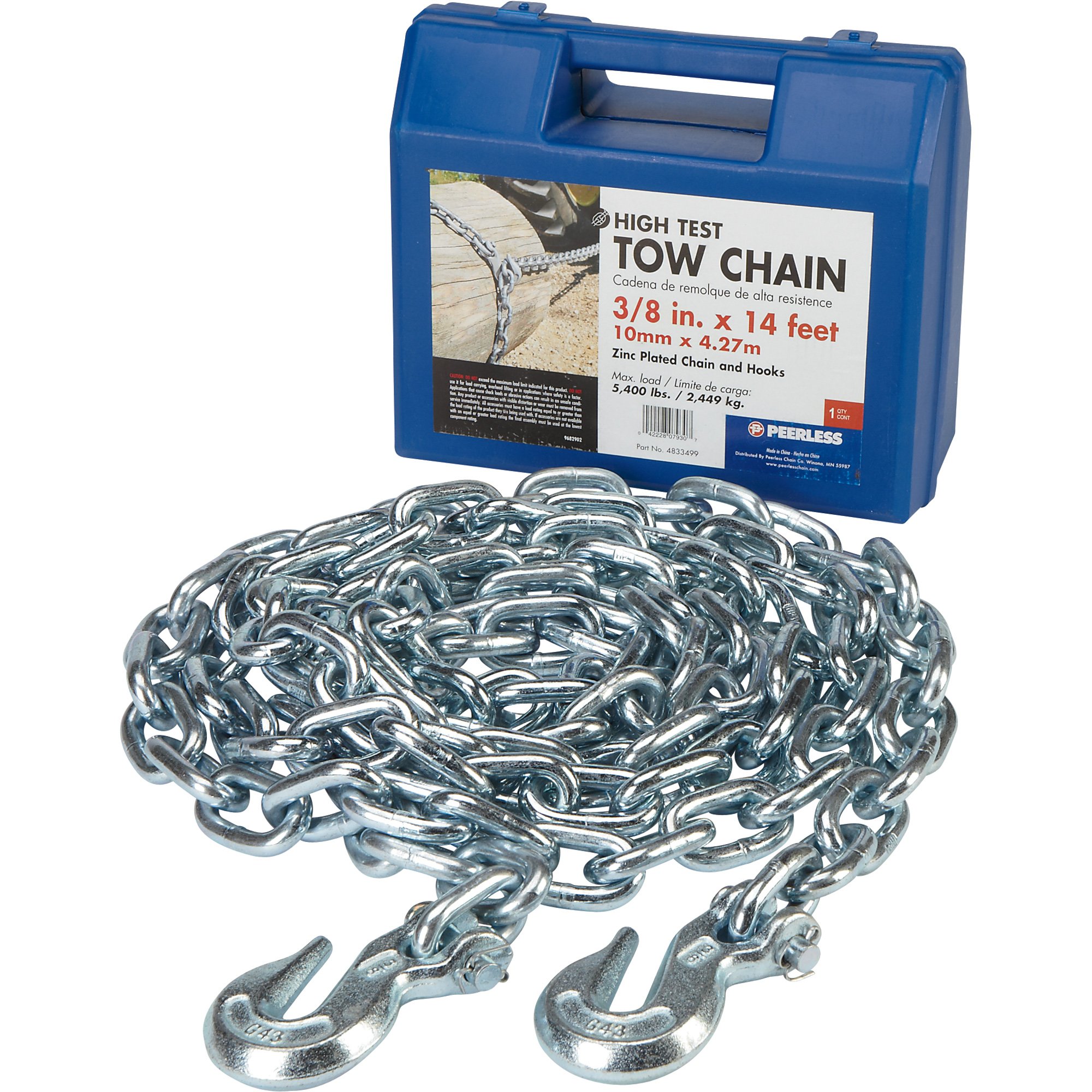Peerless Heavy-Duty Tow Chain — 14 Ft. x 3/8 In.